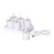 LED Ljus 6-pack Flamme Charge