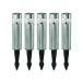 LED Solcellspollare 5-pack svart