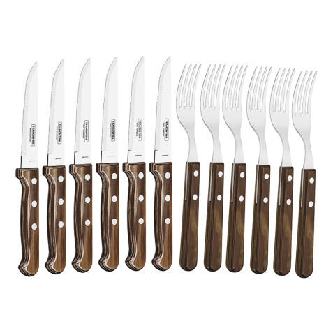 Grillbestick 12 delar dark