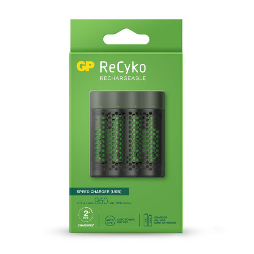 ReCyko Speed-batteriladdare M451 (USB), inkl. 4st AAA